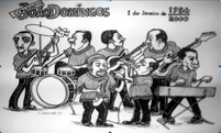 agrupamento João Domingos numa caricatura de João Domingos