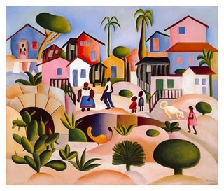 Tarsila do Amaral, Morro da Favela, 1924, óleo sobre tela.