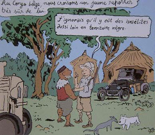 Tintin no Congo, cf Joann Sfar.